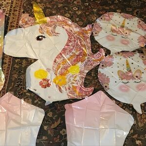 Unicorn and Rainbow Balloon Set
